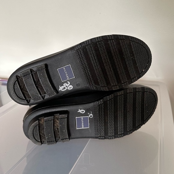 Tommy Hilfiger Ankle High Lace Up Rain Boots Size 9 - Picture 10 of 14